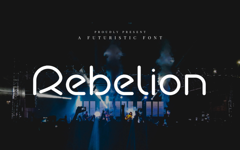 Rebelion - Futuristische Schrift