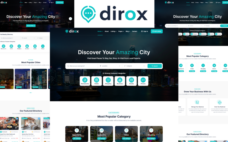 Dirox – šablona HTML5 adresáře a výpisu