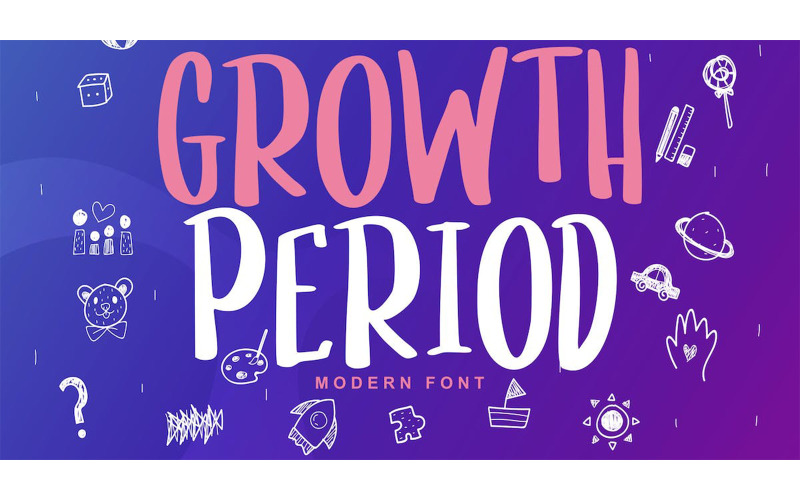 Growth Period Kids 现代字体