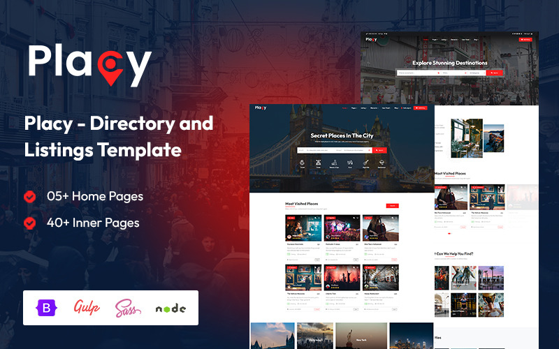 Placy - Directory- en lijstsjabloon