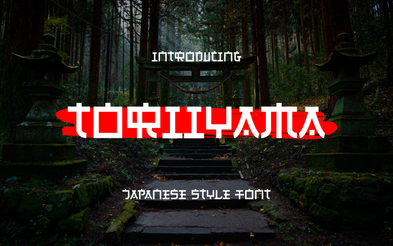 Toriyama - Teckensnitt i japansk stil