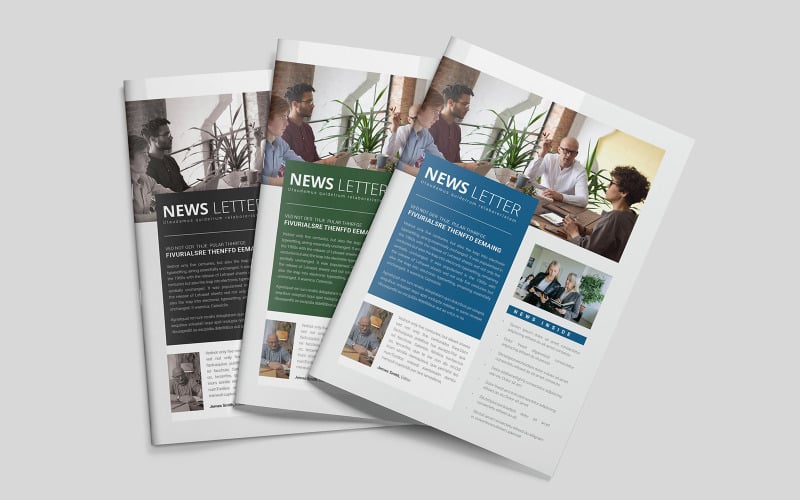 Modèle de newsletter | Adobe In Design