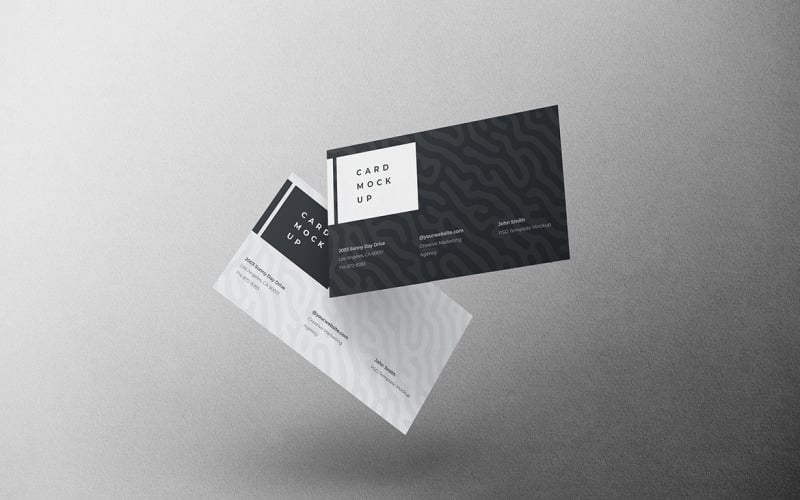 Modello PSD mockup biglietto da visita Vol 78