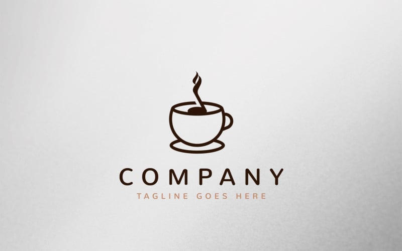 Music Coffee Logo Template Design