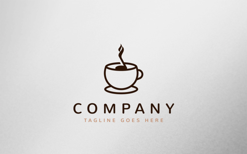 Projekt szablonu Logo kawy muzyki