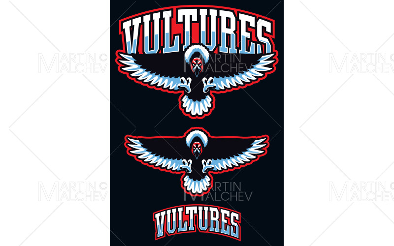 Akbabalar Takım Maskotu Vektör Çizim