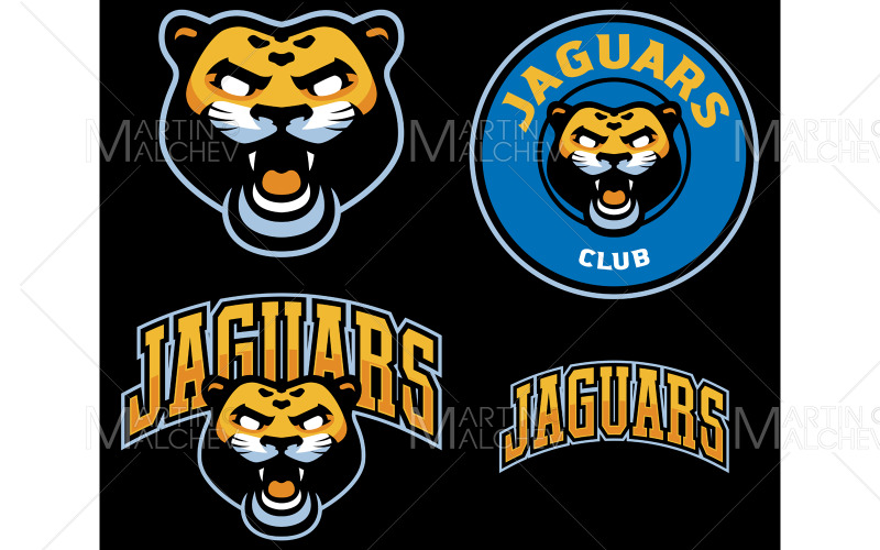 Illustrazione di vettore della mascotte del club del giaguaro