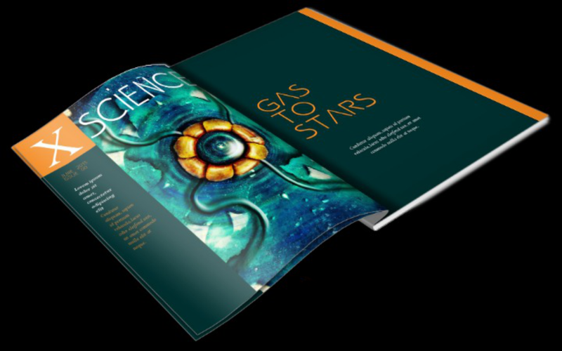Science Themed Magazine Template