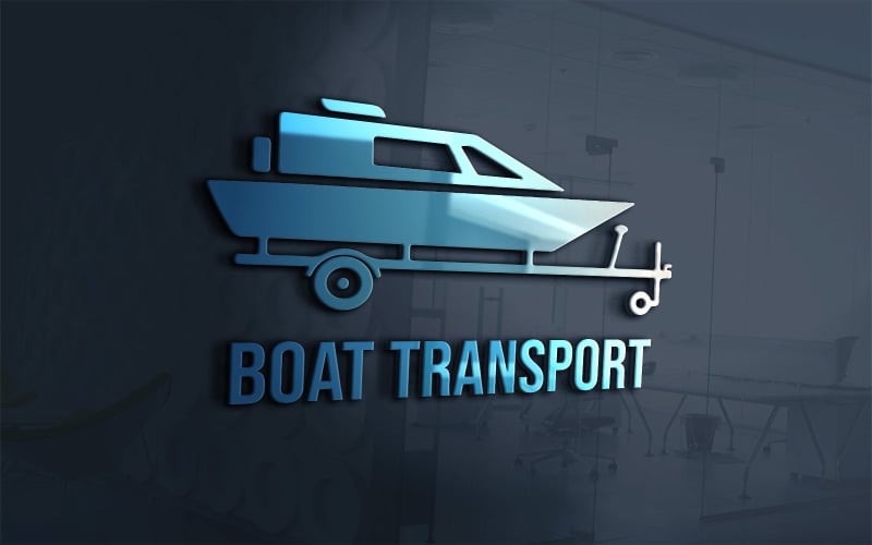 Boat And Yacht Transportation Services Logo Template