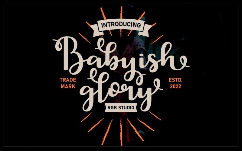 Babyish Glory - Scriptlettertype