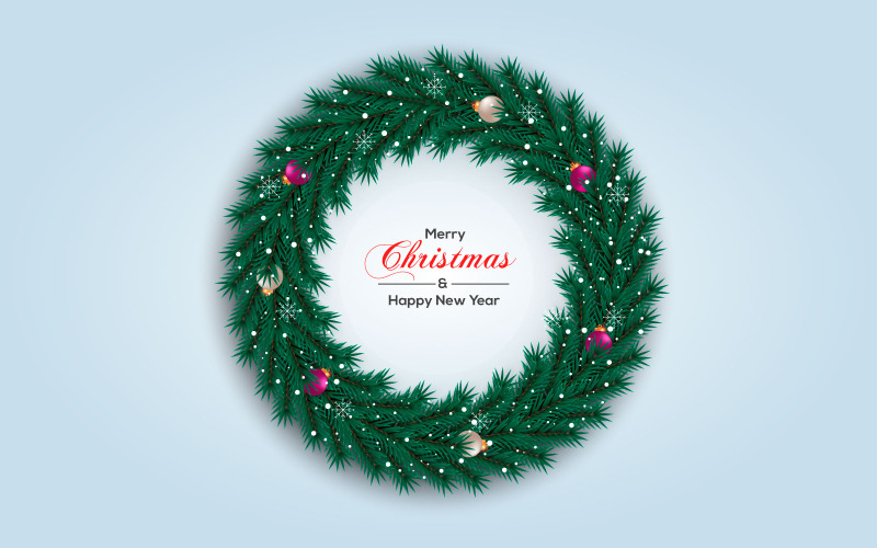 Jul krans vektor konceptdesign. god jul text i gräs krans element med stjärna