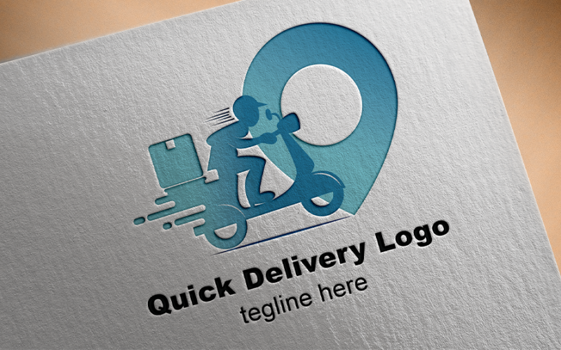 креативний шаблон логотипу доставки