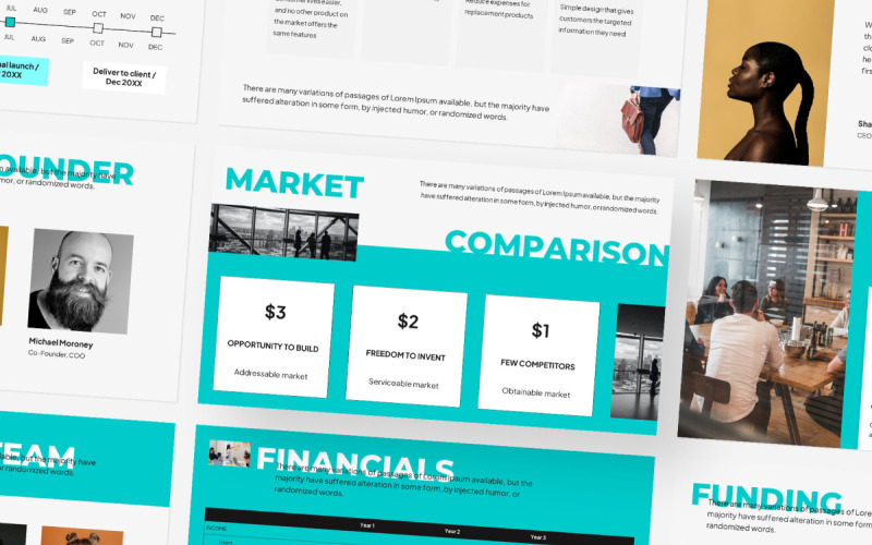 Pitch Deck - Google Presentaties-sjabloon