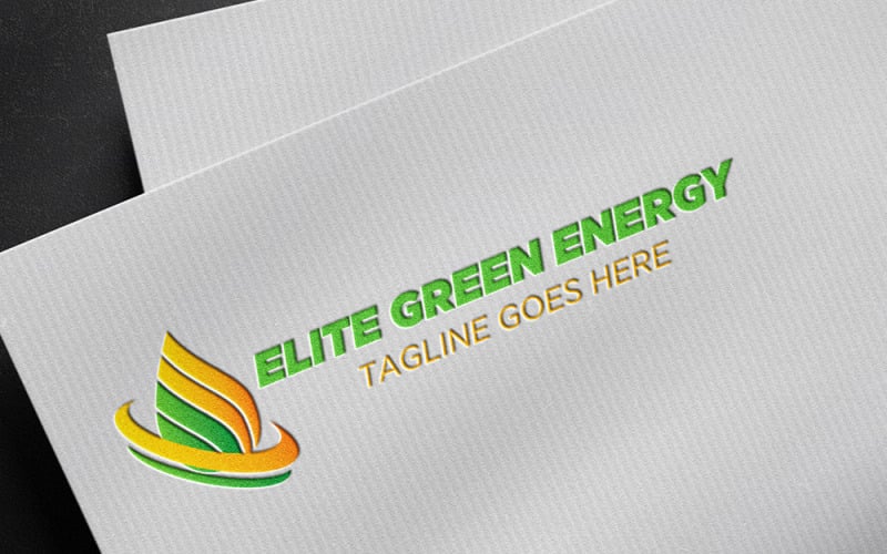 Шаблон логотипу професійної зеленої енергії