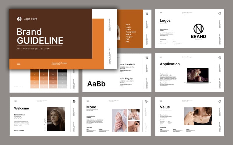Brand Guideline PowerPoint-presentation