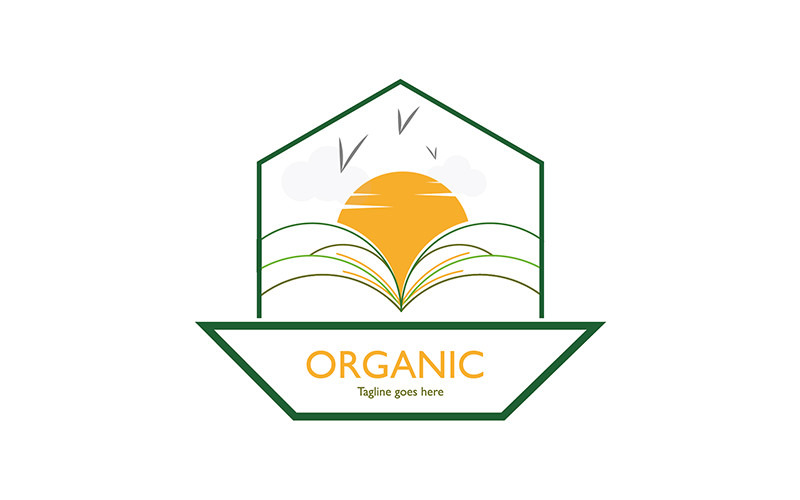 Diseño de logotipo creativo orgánico