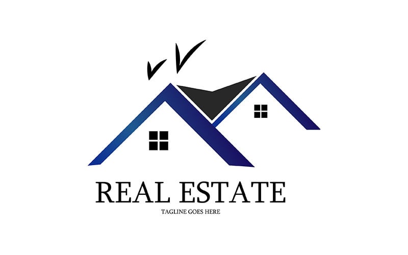 Kreatives Immobilien-Haus-Logo-Design