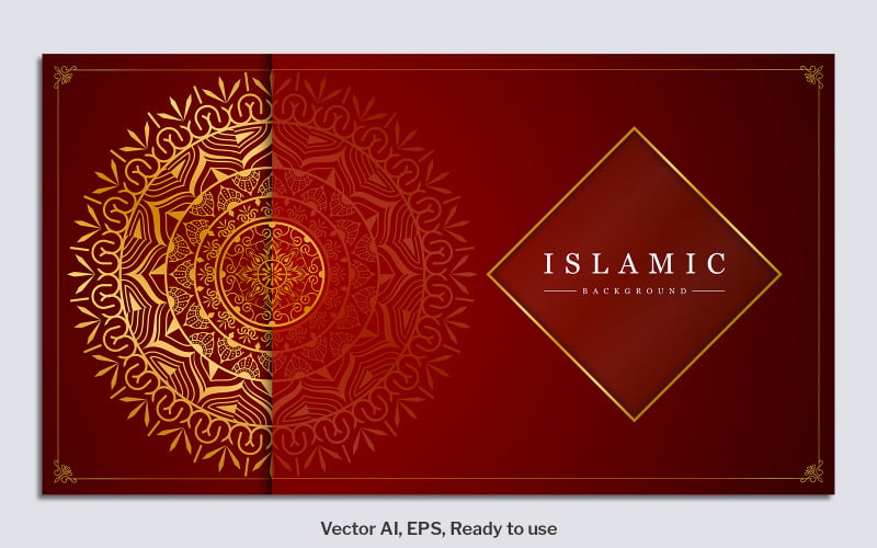 Mandala Background Vector Template