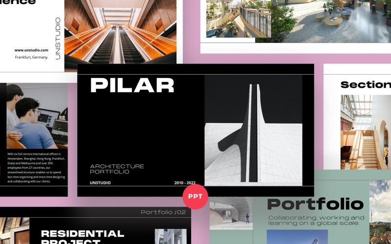 PILAR Architecture PowerPoint Template