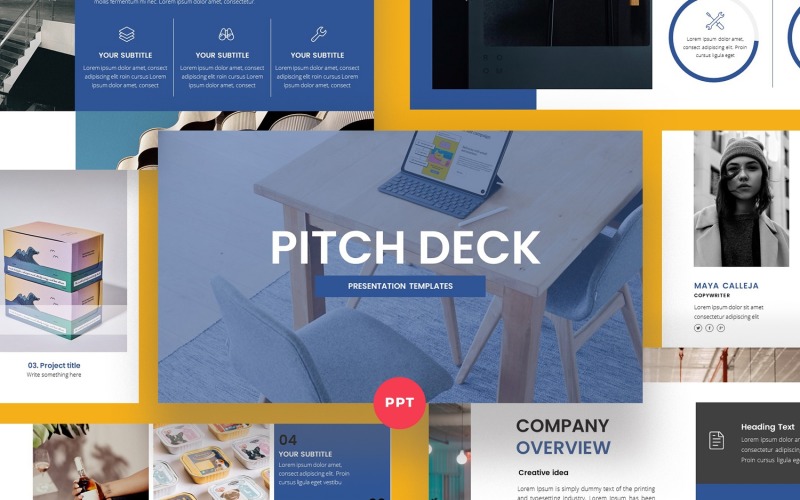 PITCH DECK PowerPointVorlage PD1 297978 TemplateMonster