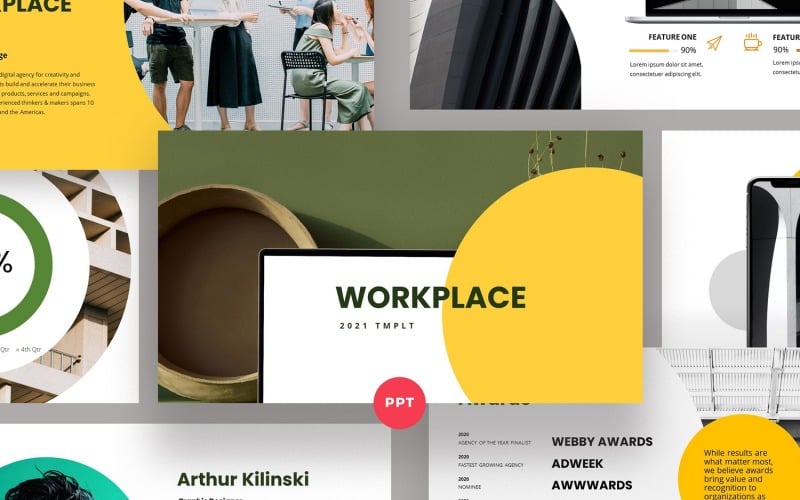 Workplace Corporate PowerPoint Template