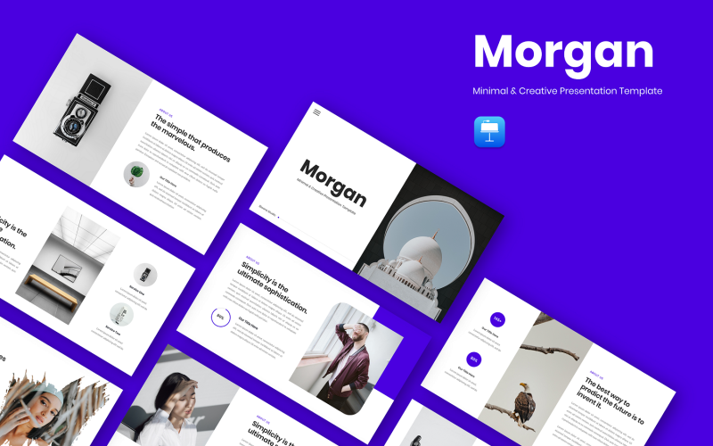 Morgan - 极简创意主题演讲模板