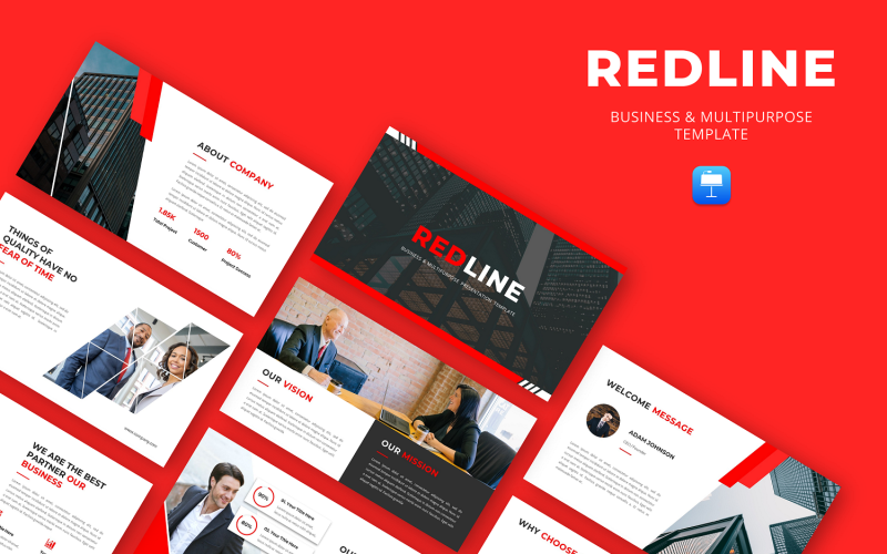 REDLINE – Šablona hlavní myšlenky podnikání a víceúčelového podnikání
