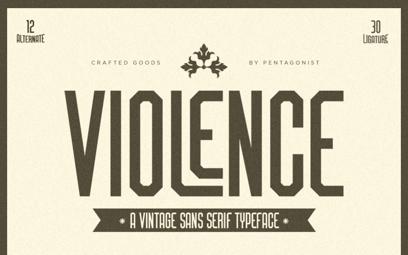 Violence | Retro Sans FREE