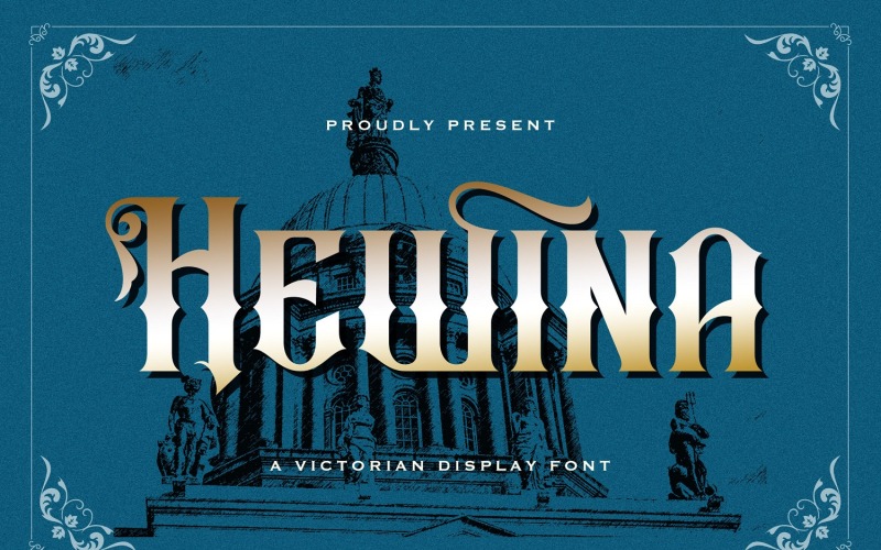 Hewina - Police d'affichage victorienne