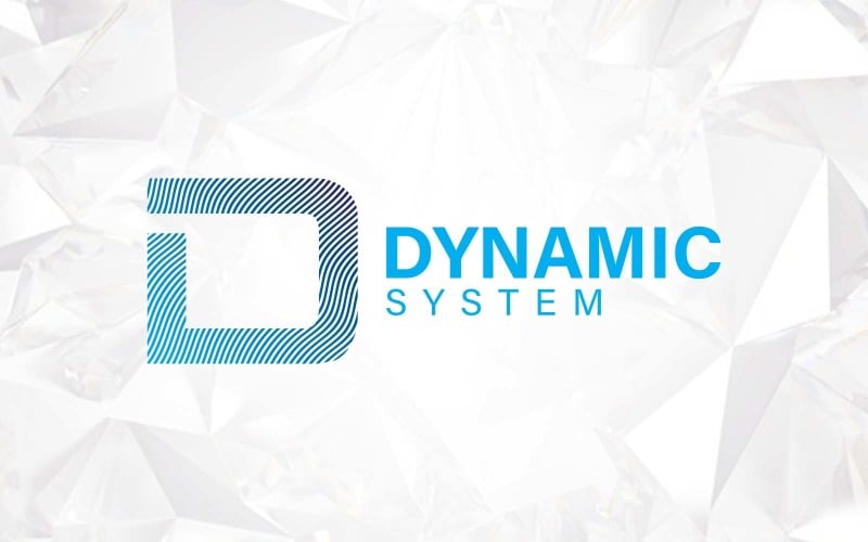 Буква D Dynamic Wave Tech дизайн логотипу - ідентифікація бренду