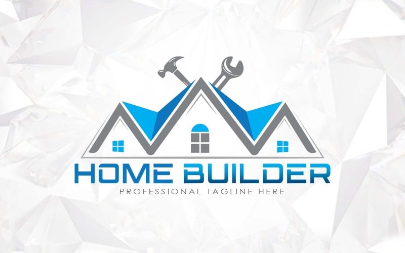 Design de logotipo para reformas e reparos para construtoras - identidade da marca