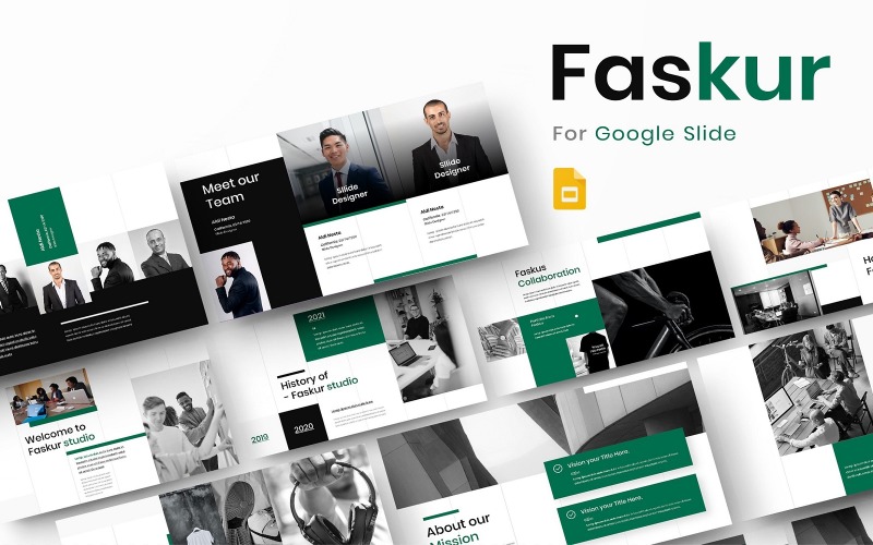 Faskur - Plantilla de diapositiva de Google de negocios