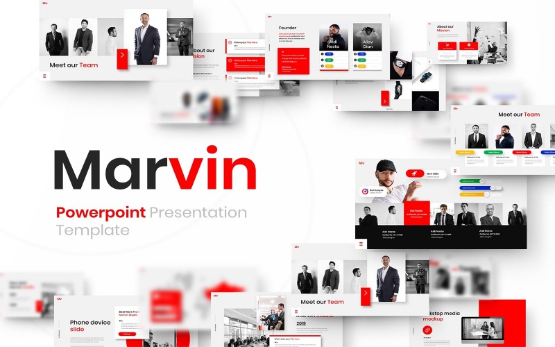 Марвин – Бизнес Шаблоны презентаций PowerPoint