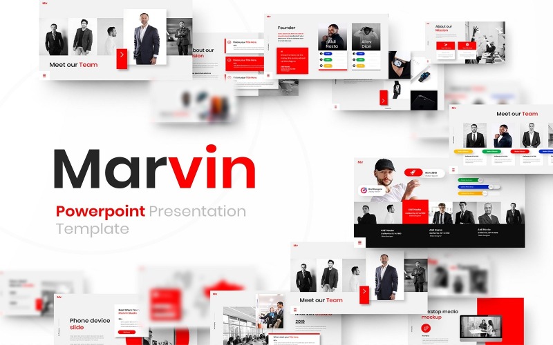 Marvin – Modèle PowerPoint d'affaires
