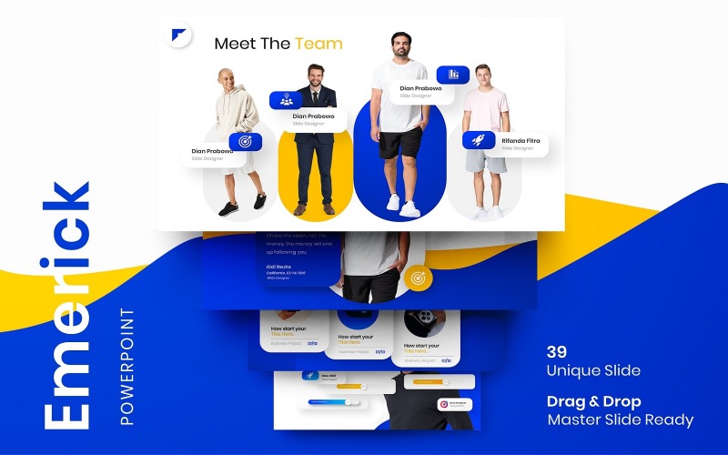 Modelo de PowerPoint Emerick – Negócios