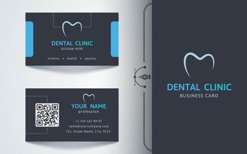 Dental Template Business Card | Brand Company