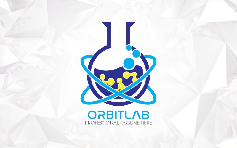 Design de logotipo do laboratório de ciência de dados da Orbital Lab - identidade da marca