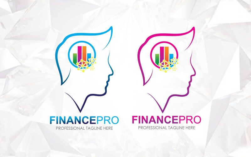 Kunstmatige intelligentie Financiële adviseurs Logo Design - Merkidentiteit