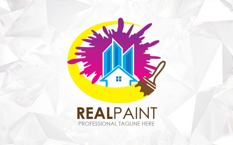 Real Estate Painting Logo Design - Identità del marchio