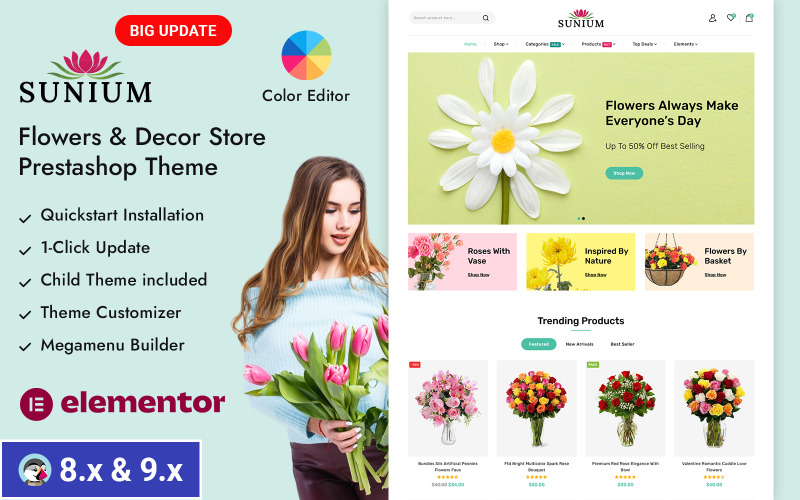 Sunium - Geschenken, bloemen en decoratie Responsief thema van Prestashop