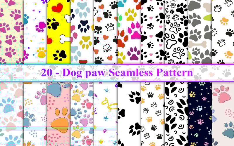 Wzór łapy psa, wzór śladu psa