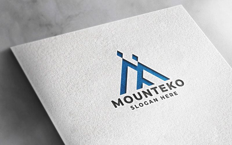 Profesjonalne logo firmy Mounteko Litera M