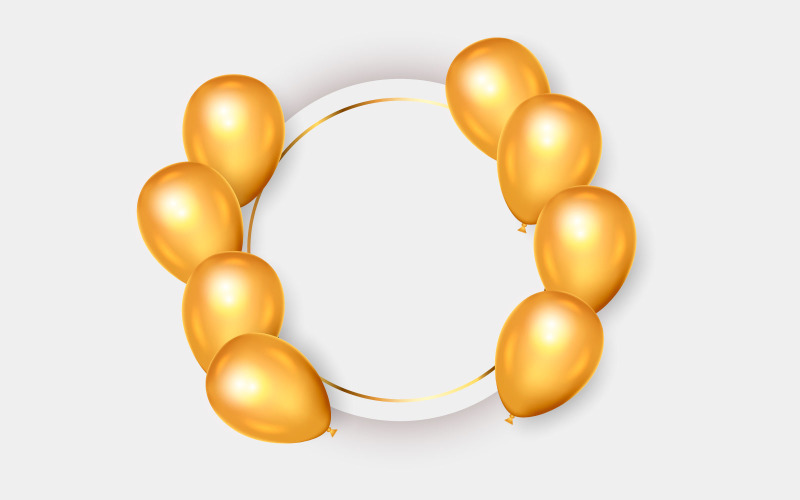 Disegno del modello di congratulazioni di compleanno con palloncino