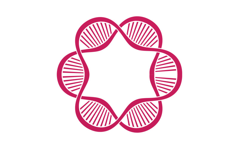 DNA Vektör Logo Tasarım Şablonu Modern Tıp V27
