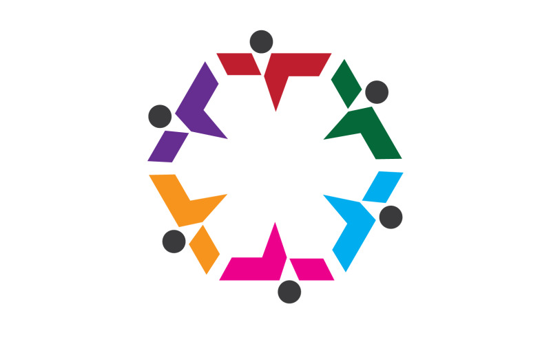 Community-Logo-Designvorlage für Teams oder Gruppen V12