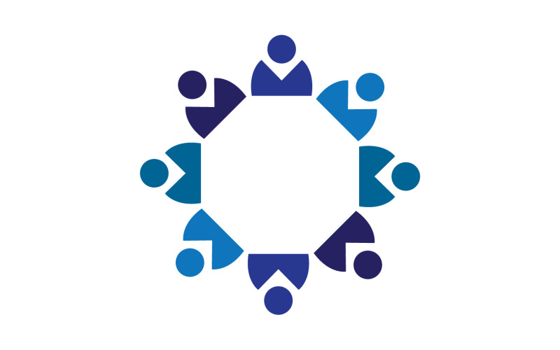 Community-Logo-Designvorlage für Teams oder Gruppen V17