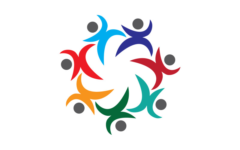 Community-Logo-Designvorlage für Teams oder Gruppen V18