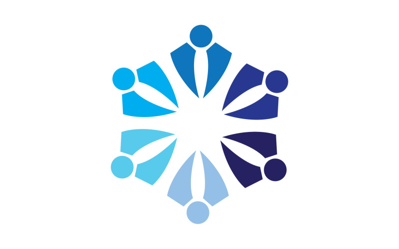 Community-Logo-Designvorlage für Teams oder Gruppen V24