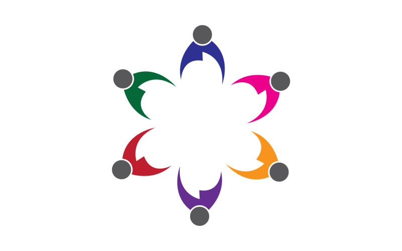 Community-Logo-Designvorlage für Teams oder Gruppen V25