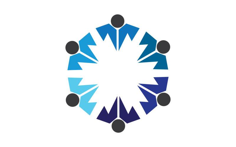 Community-logo-ontwerpsjabloon voor teams of groepen V7